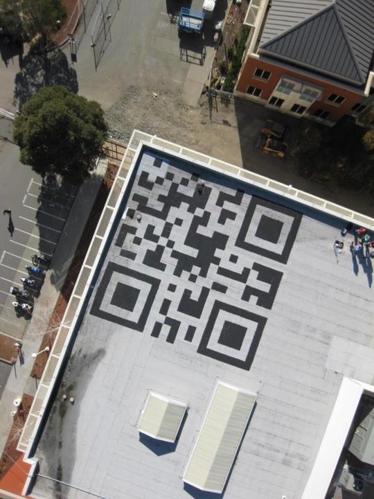 179. Giant QR Code on Roof of New F
