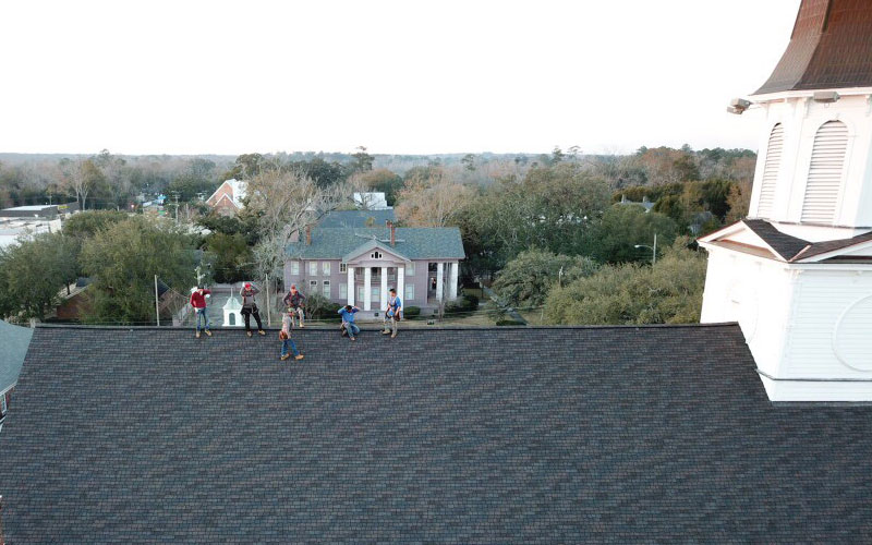 Trey-Norris-with-New-South-Roofing-Inc-in-Tallahassee-FL-2-Waving-Roofers