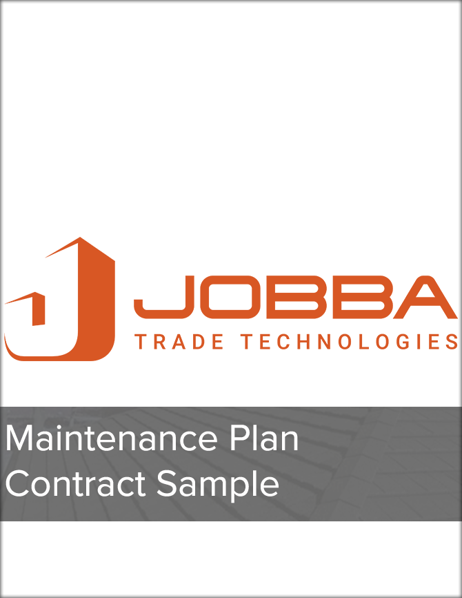 Jobba - Maintenance Plan Contract Sample - FREE Download