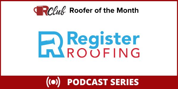 RCS Register Roofing Roofer of the Month