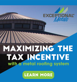 Exceptional Metals - Sidebar Ad - Metal Roof Tax Incentives