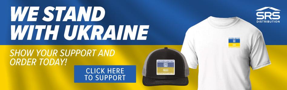 Roof Hub & SRS -  Billboard Ad - We Stand With Ukraine