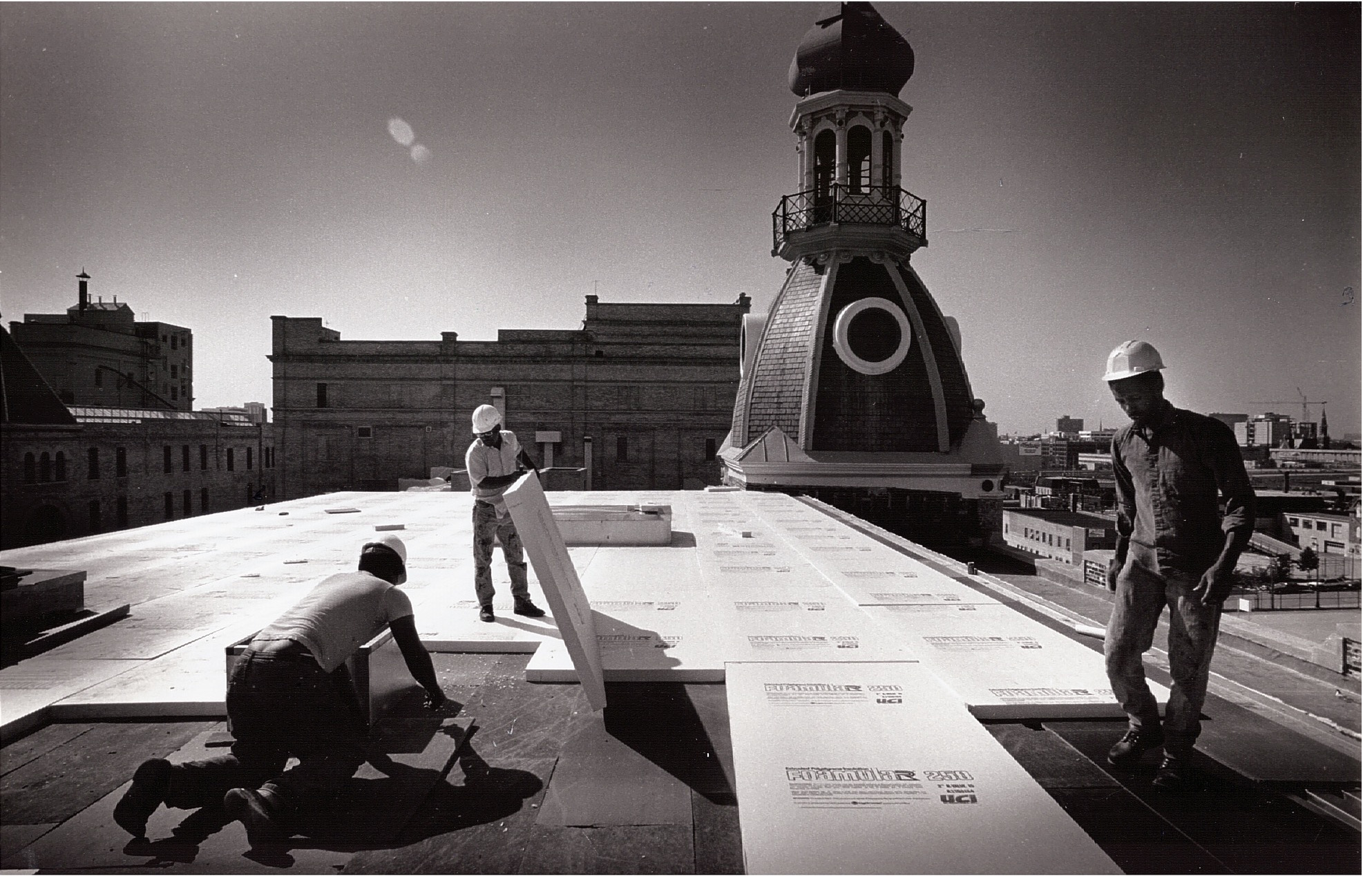 46. 1991 photo of Freeman’s Roofin