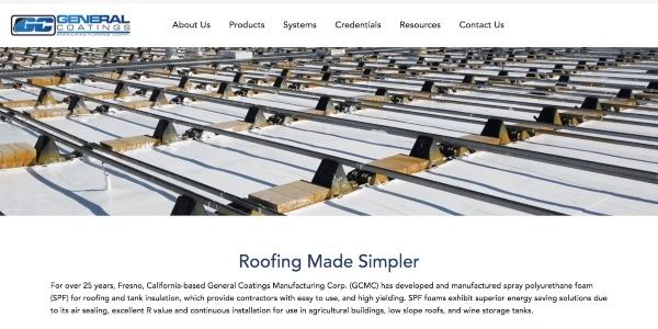 General Coatings new website