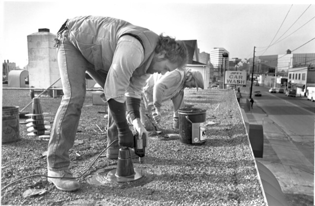 Roofers in Action