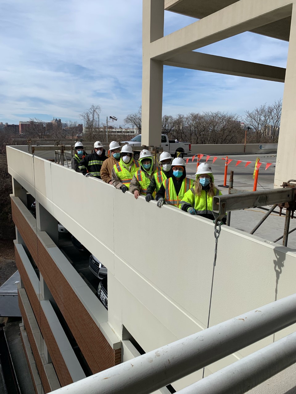 WTI Team staying safe on this jobsite